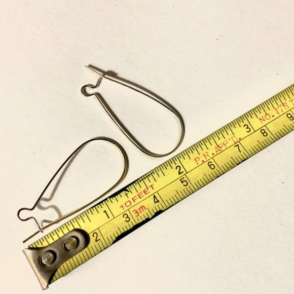 Luxury Simple Minimalist Women’s Sterling Silver Earrings 1.5 x 0.5 in - Picture 11 of 11